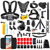 HONGDAK 70in1 Upgrade Action Camera Accessories Kit Compatible with GoPro Hero 13 12 11 10 9 8 7 6 5 4 3 3+ Max 11 mini Insta360