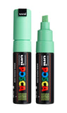 posca uni PC-8K Water-Based Paint Markers, Broad Tip (8mm), Light Green, 2 Count