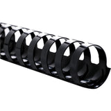 Sparco 18003 Plastic Binding Spines,11/2Inch,320 Sheet Capacity,100/BX,BK