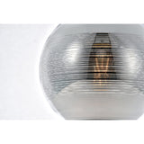 Elegant Lighting Living District Reflection Collection Pendant D9.5In H9.5In Lt:1 Chrome Finish