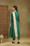 W For Woman Women'S Viscose Kurta, Slim Pant & Dupatta (23Auws10451-221250_Green_L)