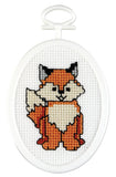 Tobin Janlynn Mini Cross Stitch Kit 2.75 OvalFox (18 Count)