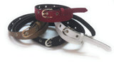 Generic Womens Formal Casual Denim Material Jeans Belts 4Pcs Black White Maroon Buiscuit
