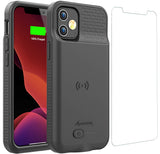 Alpatronix Battery Case for iPhone 12 Mini and iPhone13 Mini (5.4 inch), Slim Portable Protective Extended Charger Cover with Wi