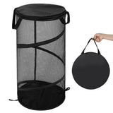 BATTOO Large Collapsible Laundry Basket with Lid Foldable Mesh Pop Up Hamper with Handles for Laundry Room, Bathroom, Kids Room,