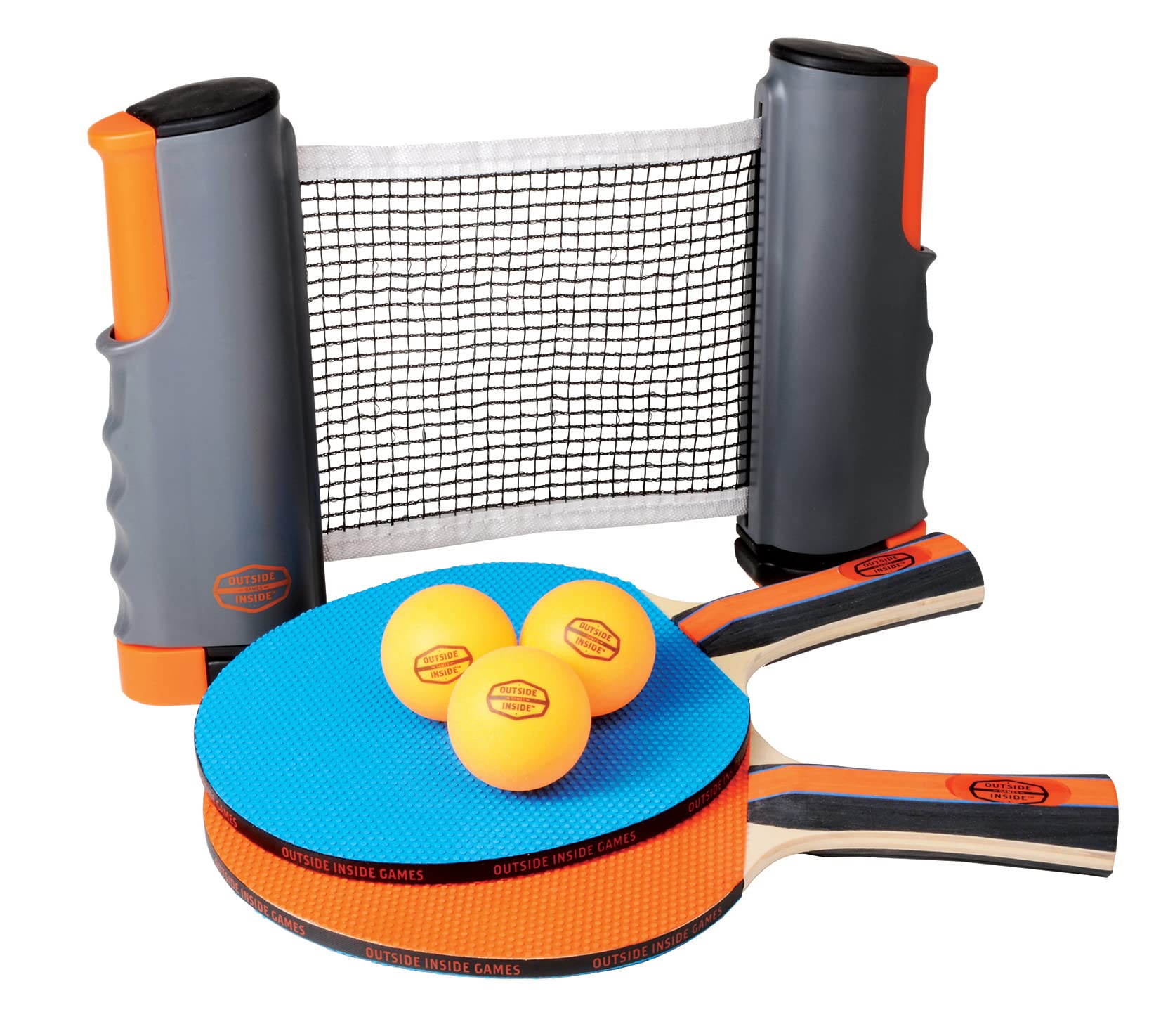 Outside Inside Backpack Travel Ping-Pong Set for Camping, Backyard & Outdoors