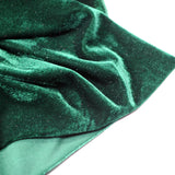 The Wide 60 Spandex Velvet Fabric for Costume, Apparel, Craft and Sewing by 2Yards(Green 2Yards)
