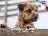 2025 2026 Border Terrier Calendar - Dog Breed Monthly Wall Calendar - 12 x 18 Open - Thick No-Bleed Paper - Giftable - Academic 