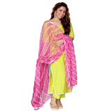 Anni Designer Women'S Cotton Blend Kurta With Pant & Dupatta (Snap-Grey_Green_Small),Green,S