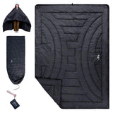 iClimb 3M Thinsulate Insulation Warm Camping Blanket Ultralight Compact (Black, 1 lb)