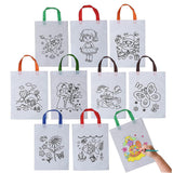DOUBLE R BAGS DIY Colouring Return Gift Bags for Kids Birthday | Reusable Cotton Gift Bags with Colouring Activity | Return for