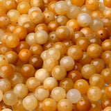 LAIDANLA Yellow Aventurine 8mm Natural Stone Beads Round Loose Gemstone Stone Beads for DIY Bracelet Necklace Earrings Jewelry M