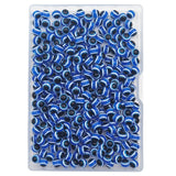 INSPIRELLE 300 Pieces 6mm Blue Round Resin Turkish Evil Eye Beads for for Jewelry Bracelet Craft Making