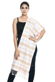 Manra Winter Wear Soft Check Print Cashmere Scarf (Pink)