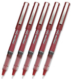 Pilot Precise V7 Stick Roller Ball Pen PEN,PRECISE V7,FINE,RD (Pack of5)