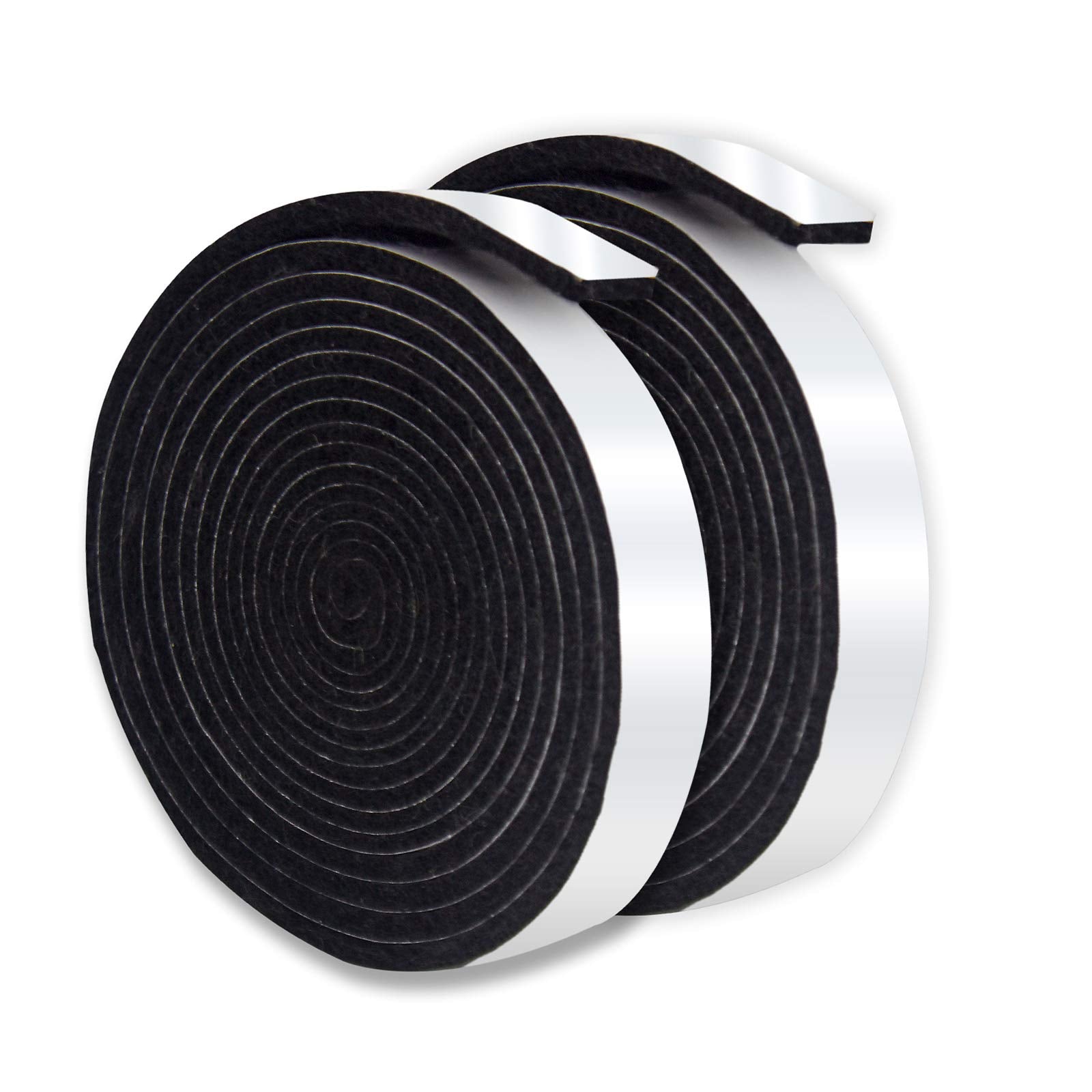 Smoker Gasket Seals, 1/2 x 1/8 15 ft High Temp Grill Gasket Replacement Self Stick Felt, High Heat BBQ Gasket Tape for Smoke