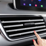 Insauto Bling Car Vent Outlet Trim,Bling Car Accessories For Women And Girls,10Pcs Rhinestone Car Air Conditioner Vent Decoratio