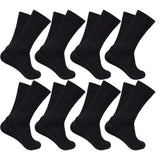 Cozyway Men Cotton Crew Socks Soft Breathable Stretch Free Size Everyday Wear Office Gym Travel With Reinforced Heel Toe Odor Co