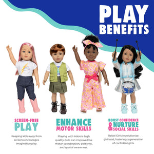 Adora 18 Rebel Girls Doll Collection - Inspired by Good Night Stories Rebel Girl Books - Premium Quality Soft and Movable Doll