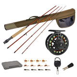 Aventik Extreme Fly Fishing Combo Kit 0/1/2/3/4/5/6 Weight Starter Fly Fishing Rod and Reel Kit Outfit with One Travel Case(9'0'