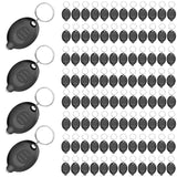 Daemson 100PCS Mini LED Keychain Flashlight - Ultra Bright White Light, Micro Pocket Torch for Emergency, Camping, Everyday Carr