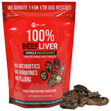 Max and Neo Freeze Dried Beef Liver Dog Treats - Single Ingredient, Pasture Raised, Grass Fed, Human Grade Beef Grown in The USA