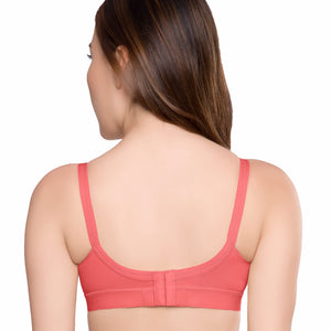 Trylo Women'S Non-Wired Bra (Alpa_Coral_34E),Coral,34,B07YNXMZQ6