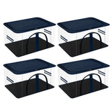 Kuber Industries Pack Of 4 Storage Bag | Pvc Transparent Storage Bag | MultiPurpose Garments Bag For ClothesToy | Wardrobe Bag