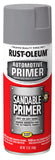 RustOleum 249415 Automotive Sandable Primer Spray, 12 oz, Gray