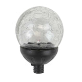 COOZZYHOUR Solar Powered Glass Ball + Accessories- for Solar Wind Spinner Replacement Color Solar Light Parts (80mm)