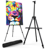 T-SIGN Portable Artist Easel Stand for Painting - Adjustable Height Painting Easel with Bag - Tabletop Art Easel for Painting Ca