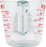 Pyrex Prepware 2-Cup Measuring Cup, Red Graphics, Clear