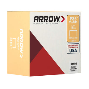 Arrow 356 Genuine P35 Staples, 3/8-Inch Leg Length, 3/8-Inch Crown Size, 5,040-Pack