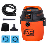 BLACK+DECKER 2.5 Gallon Shop Vac, 3 HP Wet Dry Vacuum with Powerful Suction, Portable for Garage Car and Home Use, Pet Hair Clea