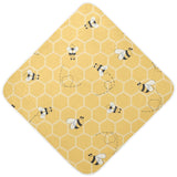 Ceiurey Honey Bees Baby Boys Girls Bath Towel Yellow Bumblebee Beehive Hooded Towels Newborn Toddlers Organic Cotton Washcloths 
