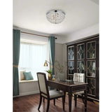 Elegant Lighting Living District Indoor Modern Home Decor Bright Taye Collection Flushmount D13.5 H6.3 Lt:3 Chrome Finish