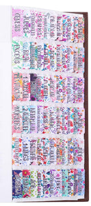 Floral Bible Tabs Laminated with Matte Film, Large Print Easy to Read, Cute Bible tabs for Women and Girl, 90 Bible Index tabs i