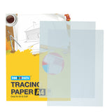 DOODLEDASH Tracing Paper Sheets and(Size: 8.3 x 11.7) 90 GSM Pencil, pens and Printing (A4, Pack of 50 Sheets)