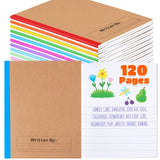 Henoyso 10 Pack Primary Composition Notebooks K2, Blank & Ruled,Stylish
