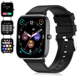 PJYUBVOR Smart Watch, Smartwatch for Men - Answer/Make Call, 1.83 Touch Screen, Fitness Tracker, Heart Rate & Sleep Monitor, Blo