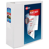Avery Heavy-Duty View 3 Ring Binder, 5 Inch One Touch EZD Rings, 1,050-Sheet Capacity, 2.3/4.8 Inch Wide Spine, Customizable Cle