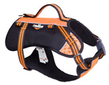 Doghelios Freestyle 3-In-1 Explorer Sporty Fashion Convertible Pet Dog Backpack, Harness And Leash, Large, Orange