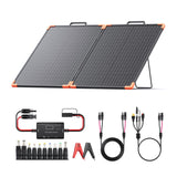 ZOUPW 100 Watt Portable Solar Panel with 20A PWM Controller,Camper Essentials,19V Foldable Solar Panel Kit for Power Station & 1