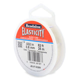 Beadalon Elasticity Stretch cord, 08 mm 032 in, clear, 25 m 82 ft