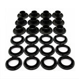 C.S. Osborne 12 Sets Dull Black Grommets & Spur Washers #B2-5 (5/8 Hole)