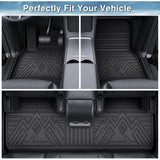 Mixsuper Floor Mats for Toyota GR86 2022-2025 All Weather Floor Liners 1st & 2nd Row Set Black