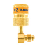 Uniweld EZAB90 EZTurn AntiBlowback Adapter, 1/4 M.F. x 1/4 FF 90 Deg.