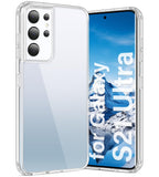 Vakoo Case for Samsung Galaxy S21 Ultra 5G | Clear Anti-Yellowing, Hard Back, Military-Grade Drop Protection, Supports Wireless 
