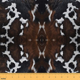 Cowhide Upholstery Fabric by The Yard, Farmhouse Style Cow Fur Decorative Fabric for Upholstery and Home DIY Projects, Rustic An