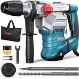 ENEACRO SDS-Max Heavy-Duty Rotary Hammer Drill 9 Ft.lbs, 3 Functions with Safety Clutch & Vibration Control 1-9/16 Drilling Capa